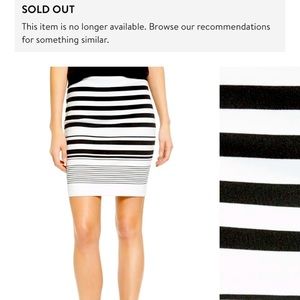 NWT Revolve Cupcakes and Cashmere Stripe Miniskirt black white